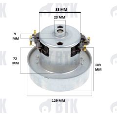 Bekatech BT0130 Çıkıntısız Model Süpürge Motoru 1200W